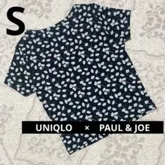 【新品タグ付】ユニクロ ポール&ジョー UT Tシャツ Sサイズ 黒 花柄のサムネイル