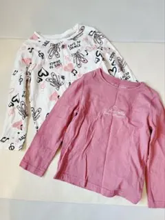 【女の子104センチ】PRIMARK CARES長袖カットソー2枚セット保育園着