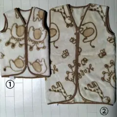 西松屋 動物柄スリーパー 2枚組セット