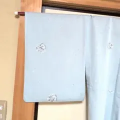 絽の着物　淡いブルー　洗える着物のサムネイル