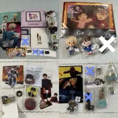 名探偵コナン ラッキーくじ ぬいぐるみ 額入りアート アクスタ 缶バッジ