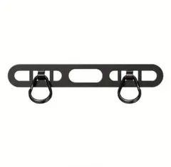 (新品)スマホ ストラップホルダー ステンレス 2口 2点吊り ブラック