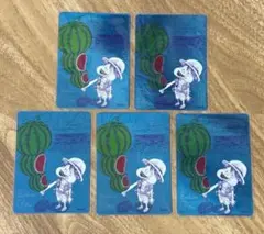 ワンピース ナツコミ 2026 ルフィ スイカ イラストカード 6枚セット 