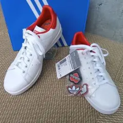 【未使用】adidas スタンスミス ワッペン バッヂ 24.5cm 白