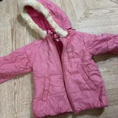 【お値下げ中】HOT BISCUITS フード付きジャケット 90cm ピンク