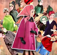 コラージュ素材　オリジナル素材紙　a woman's paper doll