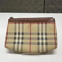 Burberry チェック柄ポーチ