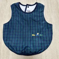 familiar 子供用お食事エプロン チェック柄