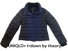 UNIQLO×t-down by theory ネイビーブラックダウンジャケット