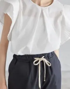 早い物勝ち新品♡eachプリーツスリーブタックプラウス