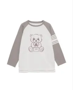 新品 Sanideiz ベア プリント ラグランTシャツ M