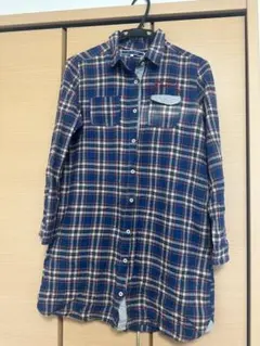 THE EMPORIUM チェック柄シャツワンピース Lサイズ