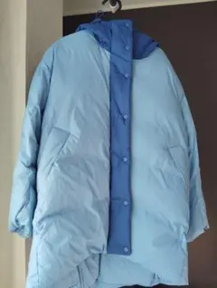 【美品】UNIQLO×マルニ オーバーサイズダウンコート Sブルー