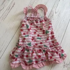 キッズ ワンピース水着 チェリー柄 110cm