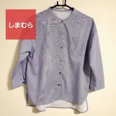 しまむら ストライプシャツ