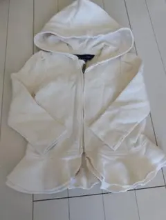 Ralph Lauren ホワイト フリル パーカー 90cm