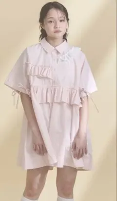 merry jenny bon bon ribbon shirt pink - メルカリ