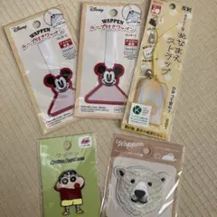 入園準備　ワッペン ５個セット　ミッキーマウス　クレヨンしんちゃん