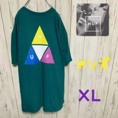 【 人気デザインラスト1点】ハフ☆トライアングル　バックビックロゴ　半袖Tシャツ