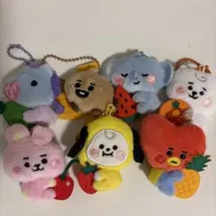 BT21 TSUTAYA限定 FRUITS ぬいぐるみキーホルダー 全種