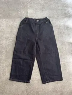 digreen ダークデニム ワイドパンツ ゴムウエスト