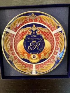 ROYAL WORCESTER 女王載冠式50周年記念プレート新品未使用のサムネイル