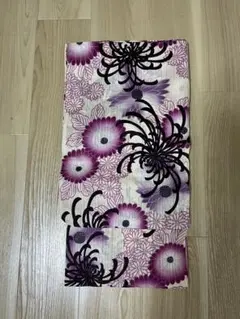 紫色花柄浴衣・バッグ・小物セット