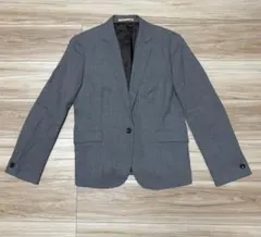 ORIHICA グレー ストライプ ジャケット 13 号　Lサイズ　スーツ