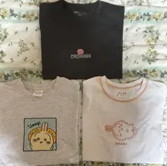 ちいかわ　うさぎ　半袖シャツ　３枚セット　ユニクロ　ハニーズ　レディース