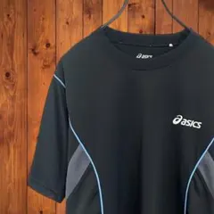 asics アシックス✨スポーツ用半袖Tシャツ【O(LL相当)】ブラックのサムネイル
