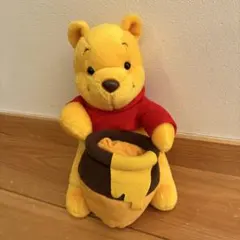 くまのプーさん ぬいぐるみ ハチミツの壺付き（NTT電報用）