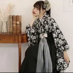 卒業式 袴4点セット 2尺袖 大学生 袴セット 150 160 llサイズ524