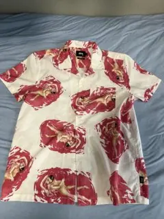 STUSSY × 山口はるみ コラボ 半袖 S 総柄 ピンナップガール 希少