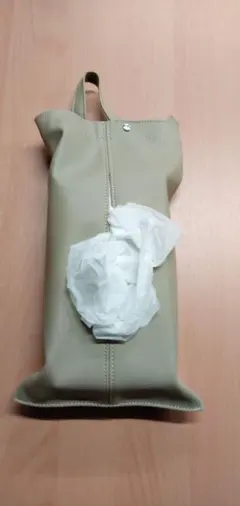 PUレザー 革 ティッシュボックスカバー