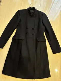 お値下げ❣️ZARAスタンドカラーウールコート⭐︎レディース黒　M