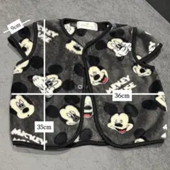 美品 ミッキーマウス柄 フリースベスト 90cm