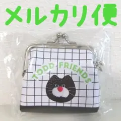 新品未開封 mojojojo PVC がま口ポーチ 黒猫 財布