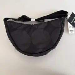 新品未使用　ユニクロ マリメッコ ラウンド ミニショルダーバッグ ダークグレー