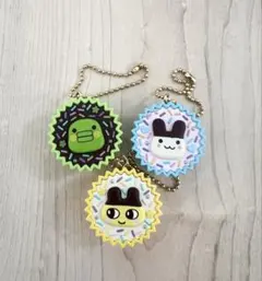 たまごっち　手作りおやつチャーム　3個　新品　まめっち　みみっち　くちぱっち