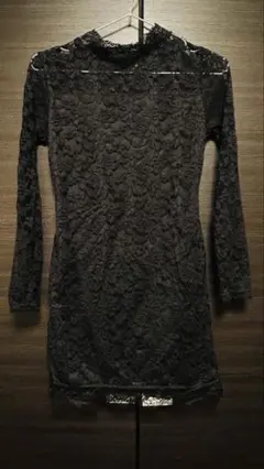 Tika 黒 レース長袖トップス L