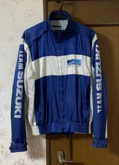 美品チーム スズキTEAM SUZUKIレーシングジャケットMフルデコ刺繍GSX