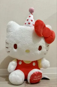 【タグ付き】ハローキティ　アニバーサリー超BIGぬいぐるみ