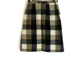 THE DOFAMILY 　タイトスカート　チェック柄　ウール混　日本製　M