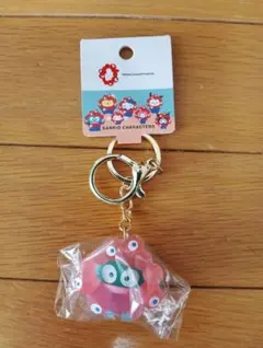 ミャクミャク サンリオ なりきり立体キーホルダークリア ハンギョドン