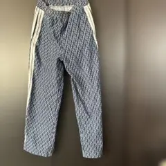 ネイビー ジーンズストライプサイド イージーパンツ M