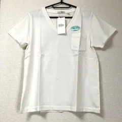 タグ付き未使用☆niko and…USAコットンVネックTシャツ wのサムネイル