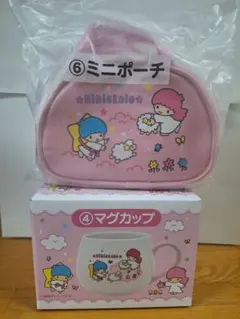 サンリオ当りくじ　キキ＆ララ マグカップ ミニポーチ