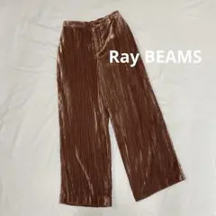 タグ付きRay BEAMS クラッシュベロアパンツ S〜M ピンク