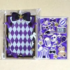 フクヤ キャラ福くじ ナイトワンダーランド アクリルフレーム パーツ パープル