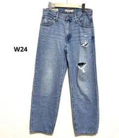 【美品】リーバイス PREMIUM BAGGY DAD ダメージデニム 24のサムネイル